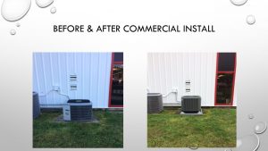 Before & after commercial install